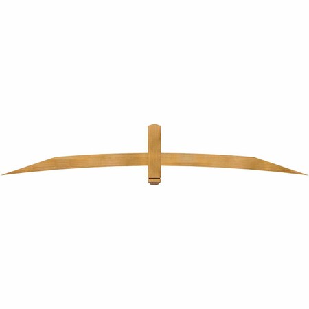 Ekena Millwork Bellingham Rough Sawn Timber Gable Bracket, Western Red Cedar, 96"W x 16"H x 2"D x 4"F, 4/12 Pitch GBW096X16X0204BEL00RWR
